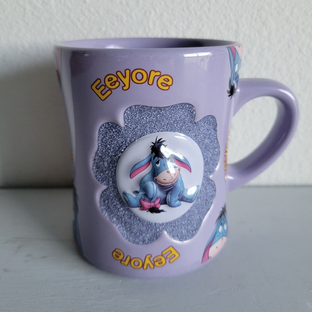 Disney's Vintage 3D Glitter Eeyore Mug